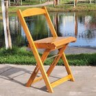 Cadeira Dobrável Retrátil De Madeira - Mel