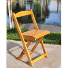 Cadeira Dobrável Retrátil De Madeira - Mel