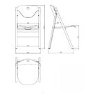 Cadeira Dobrável Tramontina Flare Em Madeira Tauari Verniz