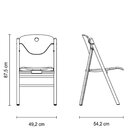 Cadeira Dobrável Tramontina Flare Em Madeira Tauari Verniz