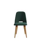 Cadeira Drop Veludo Verde Cobre Cinamomo