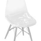 Cadeira Dsa Pc Incolor Base Acrilico