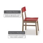 Cadeira Duo Madeira Maciça Com Assento E Encosto Anatômico -