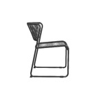 Cadeira Duo Vime e Metal 50x59x71,5cm Cinza Naterial