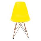 Cadeira Eames Amarela - Base Eiffel Cobreâ