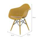 Cadeira Eames Arm Dsw Amarela