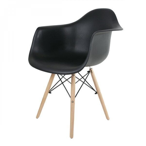 Cadeira Eames Arm Eiffel Dsw-m Empório  Preto