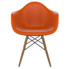 Cadeira Eames Arm Terracota E Madeira