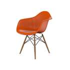 Cadeira Eames Arm Terracota E Madeira
