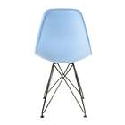 Cadeira Eames Azul - Base Eiffel Pretaâ
