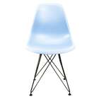 Cadeira Eames Azul - Base Eiffel Pretaâ