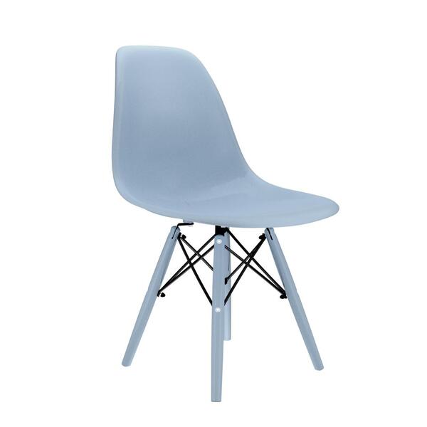 Cadeira Eames Azul Empório Tiffany Base Em Polipropileno