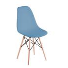 Cadeira Eames Azul Pés De Madeira