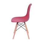 Cadeira Eames Base De Madeira Telha