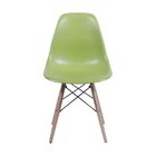 Cadeira Eames Base De Madeira Verde