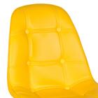 Cadeira Eames Botonê - Amarelo - Base De Madeira Clara