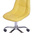 Cadeira Eames Botone Amarelo Com Base Rodizio - 54683 Sun Hou