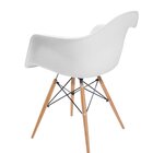 Cadeira Eames Braço Polipropileno Base Madeira Eiffel Espress
