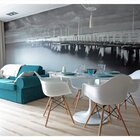 Cadeira Eames Braço Polipropileno Base Madeira Eiffel Espress