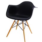 Cadeira Eames Braço Polipropileno Base Madeira Eiffel Espress