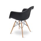 Cadeira Eames Braço Polipropileno Base Madeira Eiffel Espress
