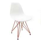 Cadeira Eames Branca - Base Eiffel Cobreâ