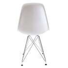 Cadeira Eames Branca - Base Eiffel Cromada