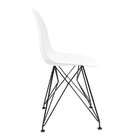 Cadeira Eames Branca - Base Eiffel Pretaâ