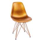 Cadeira Eames Bronze - Base Eiffel Cobre