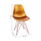 Cadeira Eames Bronze - Base Eiffel Cobre