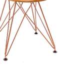 Cadeira Eames Bronze - Base Eiffel Cobre