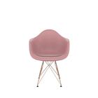 Cadeira Eames Com Braã§o Eiffel Rosa Empório  Base Cobre