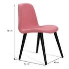 Cadeira Eames Daf Mobiliário Coral/preto