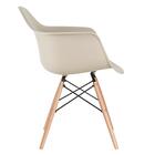Cadeira Eames DAW- Nude - Base De Madeira Clara