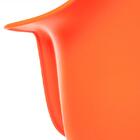 Cadeira Eames Daw - Laranja - Madeira Clara