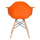 Cadeira Eames Daw - Laranja - Madeira Clara