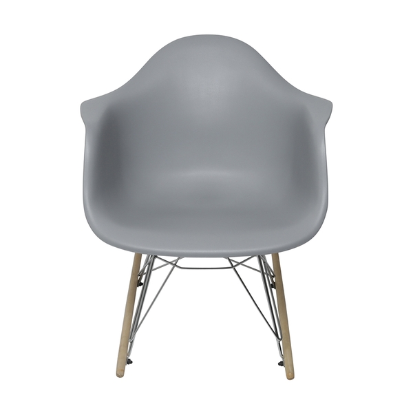 Cadeira Eames De Balanço Cinza - Or Design