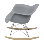 Cadeira Eames De Balanço Cinza - Or Design