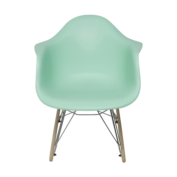 Cadeira Eames De Balanço Verde Tiffany - Or Design