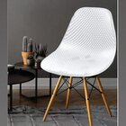 Cadeira Eames Design Colméia Eloisa Branca