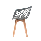 Cadeira Eames Design Wood Web Cinza