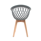 Cadeira Eames Design Wood Web Cinza