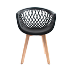 Cadeira Eames Design Wood Web Preta