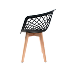 Cadeira Eames Design Wood Web Preta