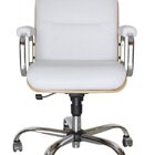 Cadeira Eames Diretor Linha Capa Em Madeira Branco