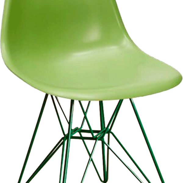 Cadeira Eames Dsr Polipropileno Base Eiffel Pintada Epoxi Div
