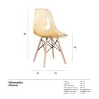 Cadeira Eames Dsw - Ambar - Madeira Clara