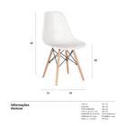 Cadeira Eames Dsw - Branco Brilho - Madeira Clara