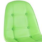 Cadeira Eames Eiffel Botonê - Verde - Base De Madeira Clara