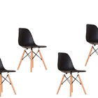 Cadeira Eames Eiffel Design Conjunto Com 4 Unidades P/espaço